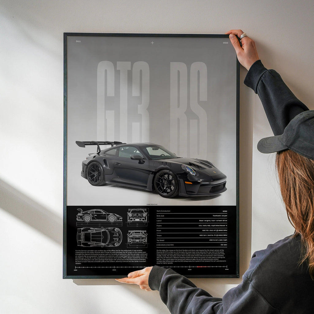 Weissach Package Porsche 911 GT3 RS Car Poster - image 2