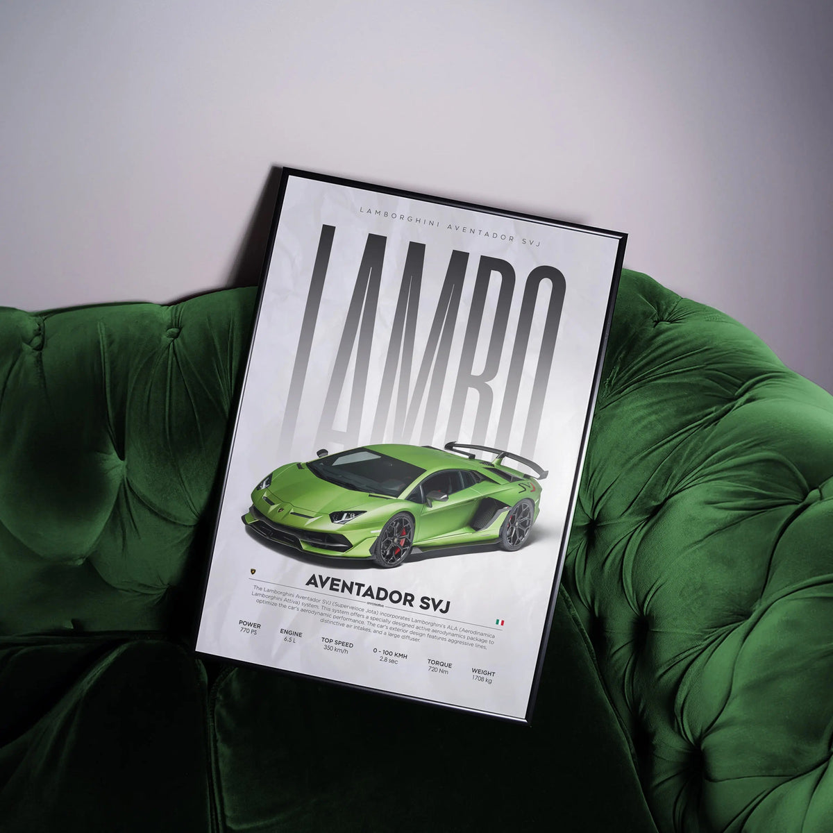 Lamborghini Aventador SVJ Car Poster - image 2